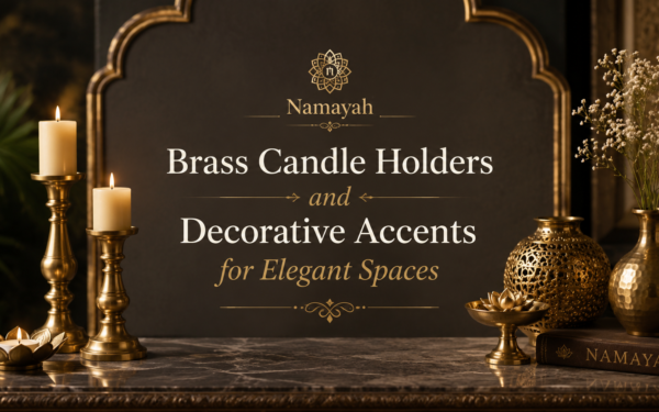 Brass Candle Holders and Decorative Accents for Elegant Spaces