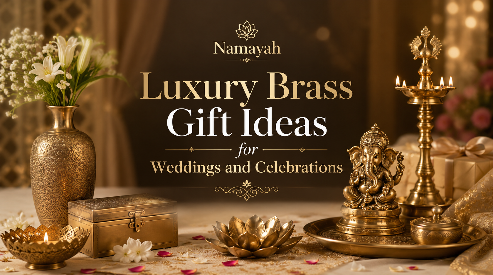 Luxury Brass Gift Ideas for Weddings and Celebrations