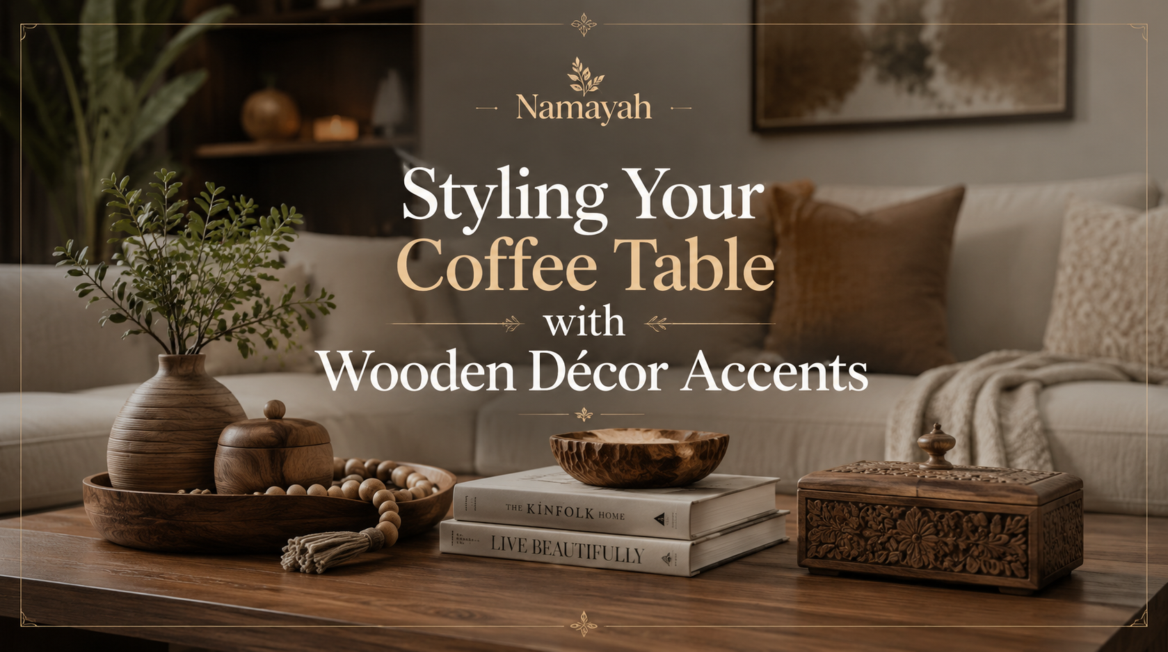 Styling Your Coffee Table with Wooden Décor Accents