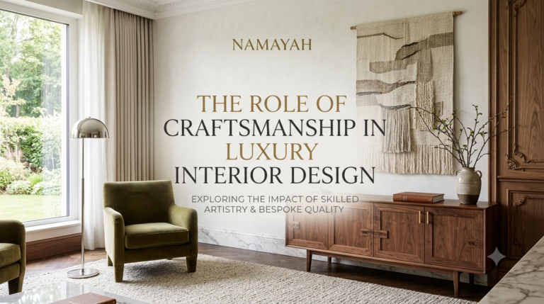 The Role of Craftsmanship in Luxury Interior Design