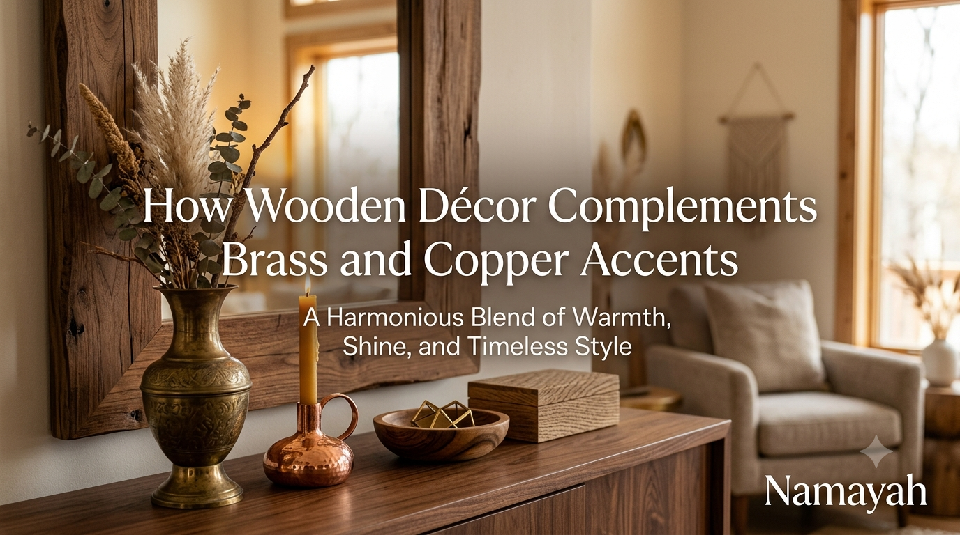 How Wooden Décor Complements Brass and Copper Accents
