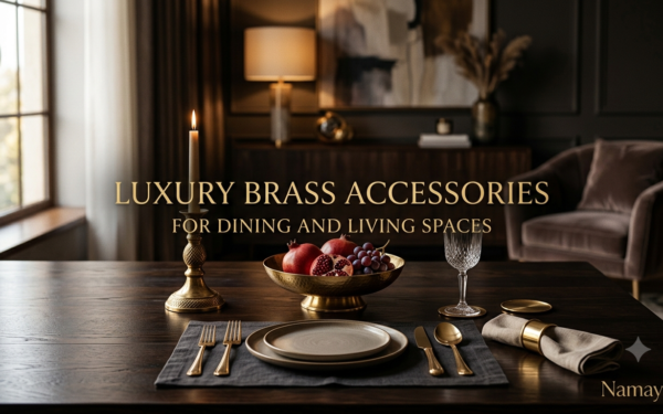 Luxury Brass Accessories for Dining and Living Spaces