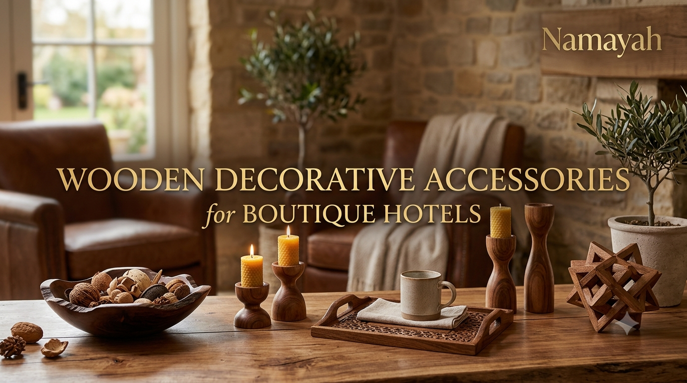 Wooden Decorative Accessories for Boutique Hotels