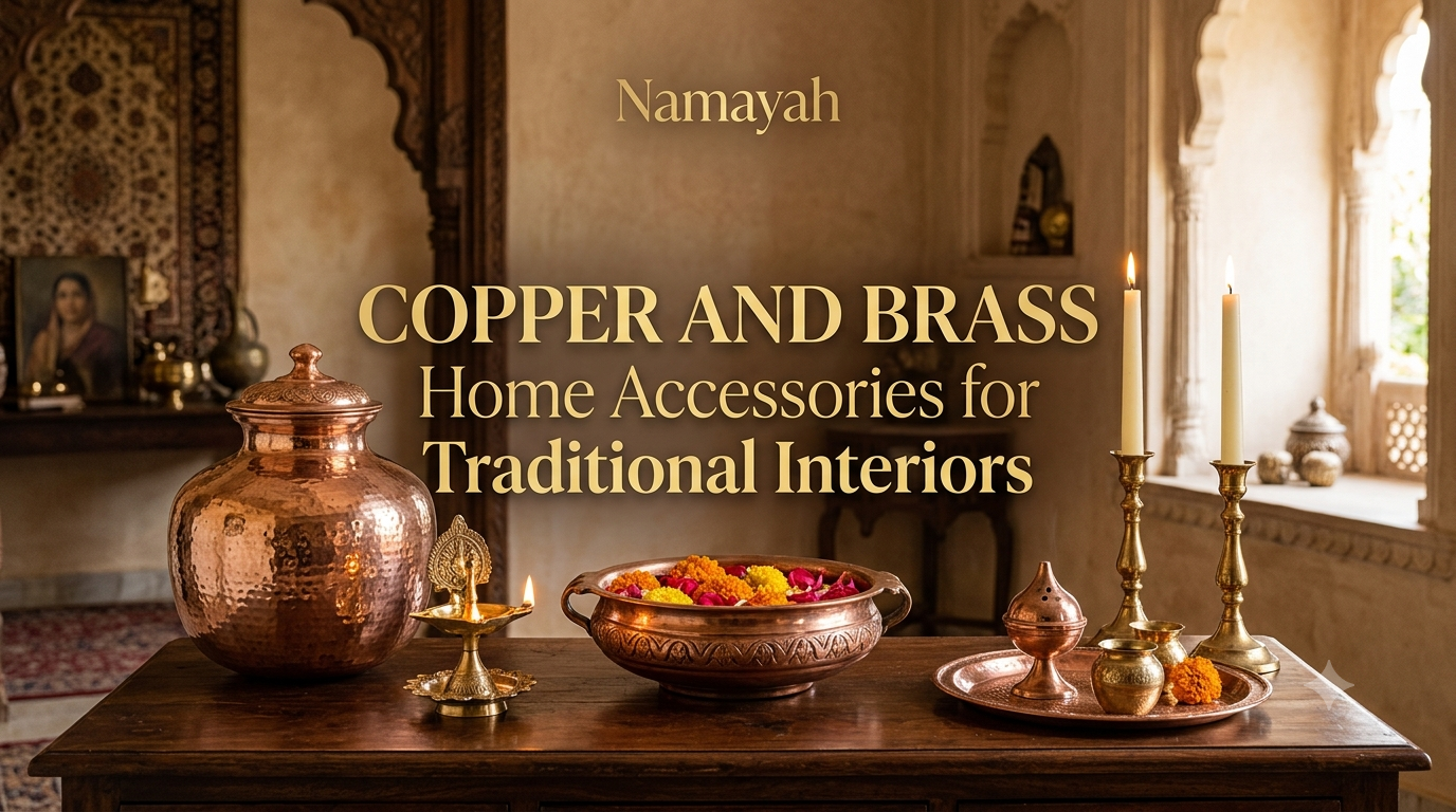 Copper and Brass Home Accessories for Traditional Interiors