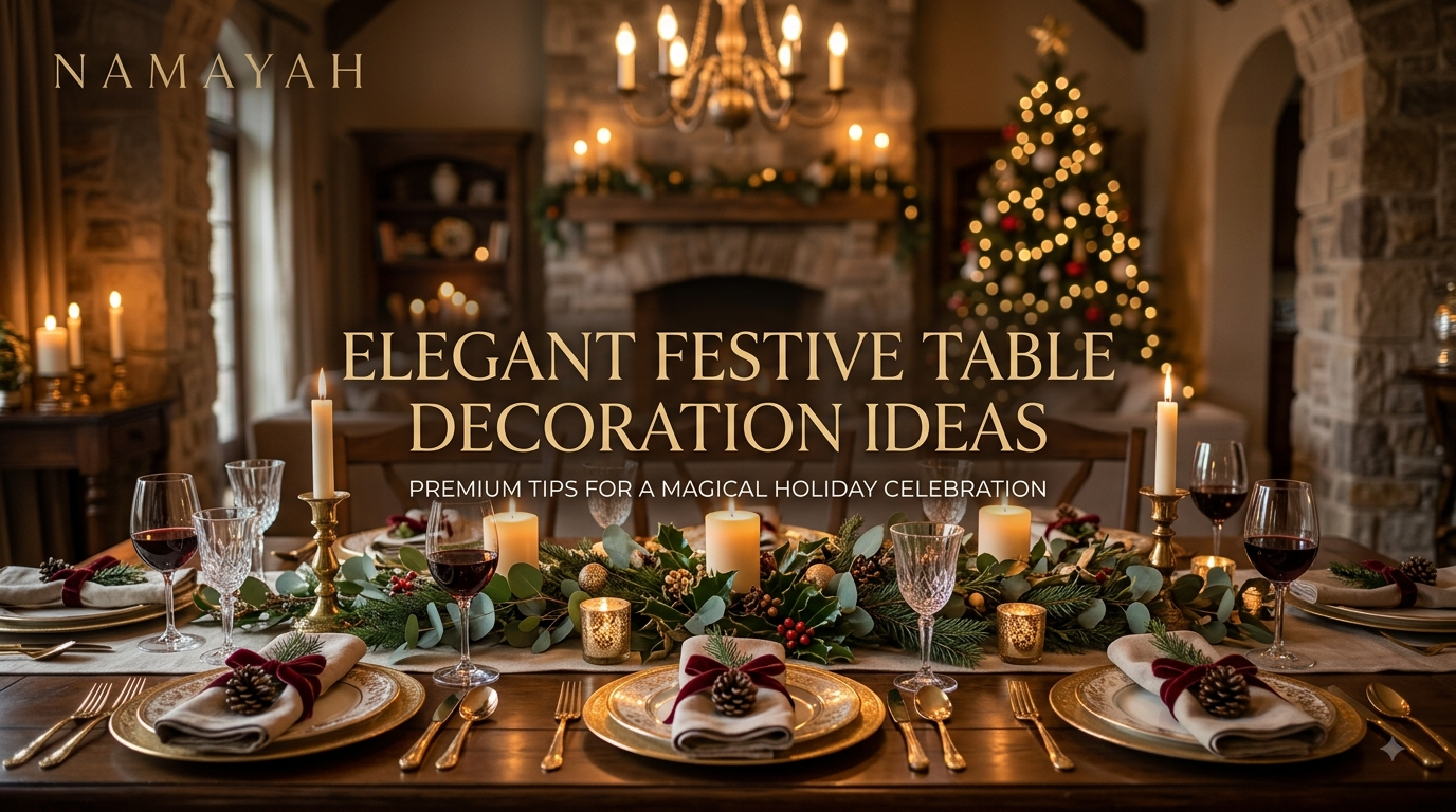 Elegant Festive Table Decoration Ideas