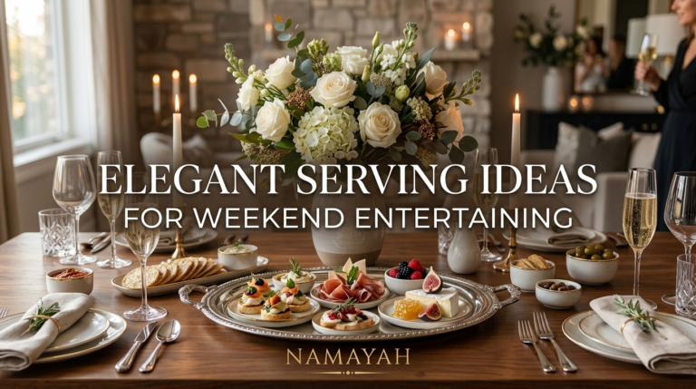 Elegant Serving Ideas for Weekend Entertaining