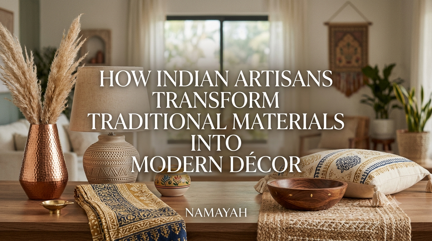 How Indian Artisans Transform Traditional Materials into Modern Décor