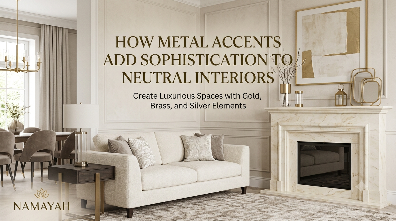 How Metal Accents Add Sophistication to Neutral Interiors