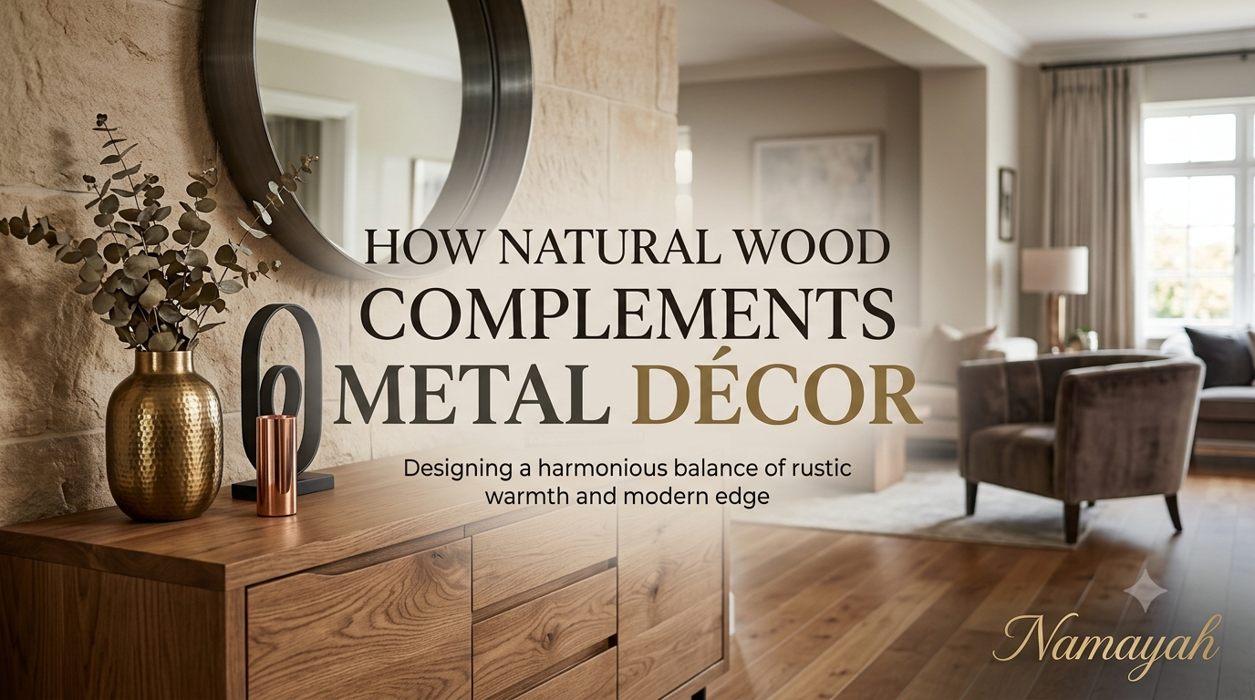 How Natural Wood Complements Metal Décor