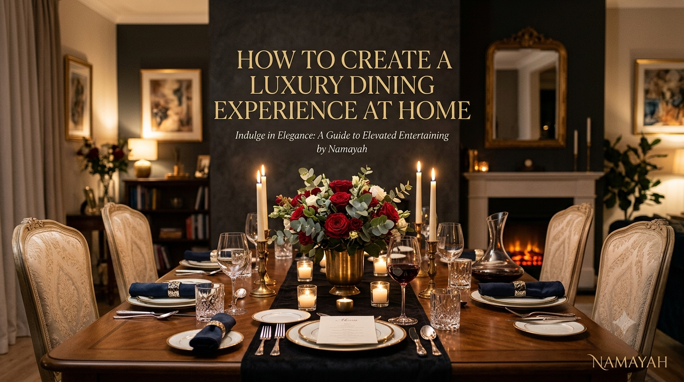 How to Create a Luxury Dining Experience at Home