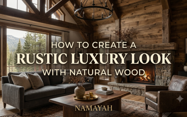 How to Create a Rustic Luxury Look with Natural Wood