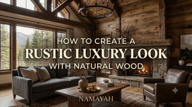 How to Create a Rustic Luxury Look with Natural Wood