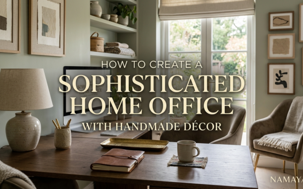 How to Create a Sophisticated Home Office with Handmade Décor
