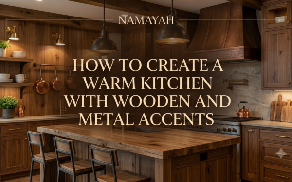How to Create a Warm Kitchen with Wooden and Metal Accents
