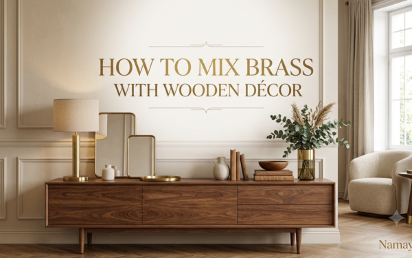 How to Mix Brass with Wooden Décor