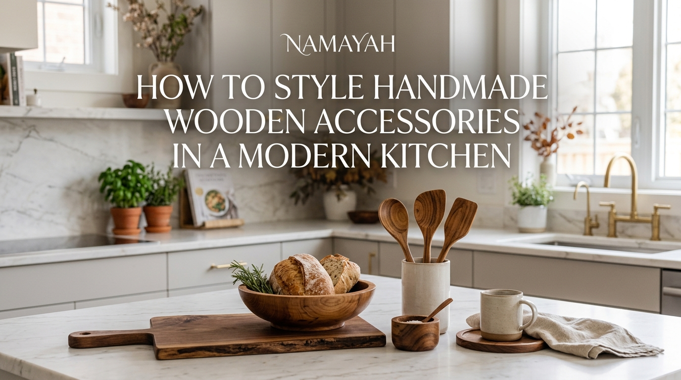 How to Style Handmade Wooden Accessories in a Modern Kitchen