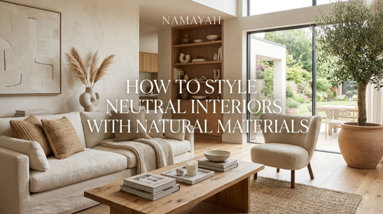 How to Style Neutral Interiors with Natural Materials