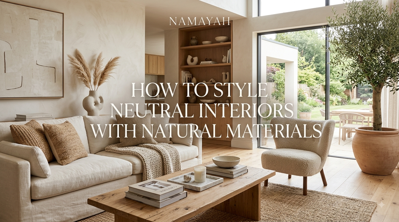 How to Style Neutral Interiors with Natural Materials
