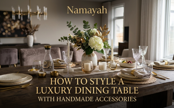 How to Style a Luxury Dining Table with Handmade Accessories