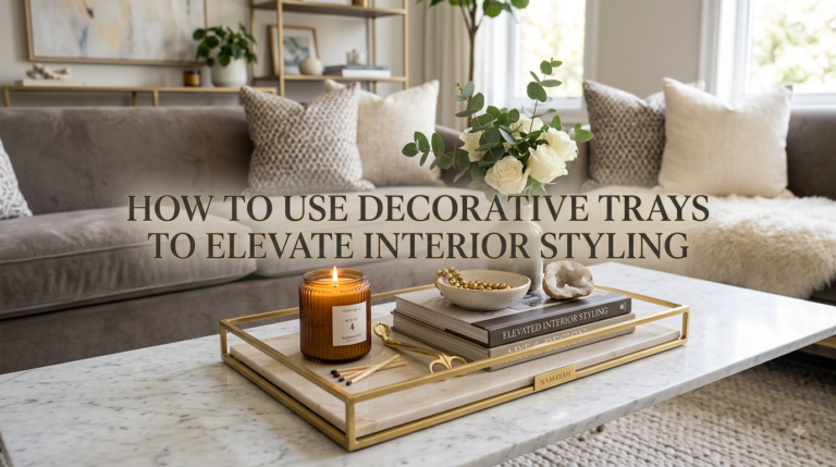 How to Use Decorative Trays to Elevate Interior Styling