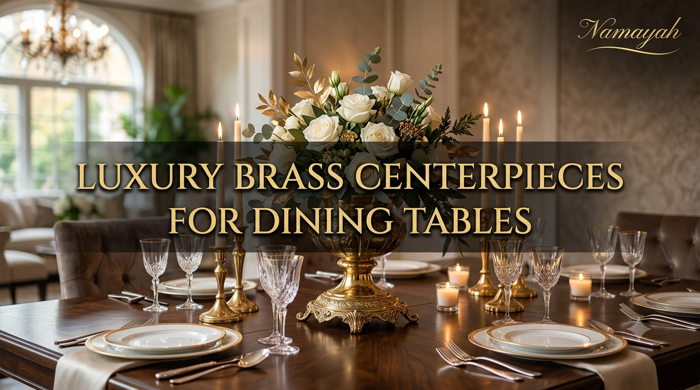 Luxury Brass Centerpieces for Dining Tables