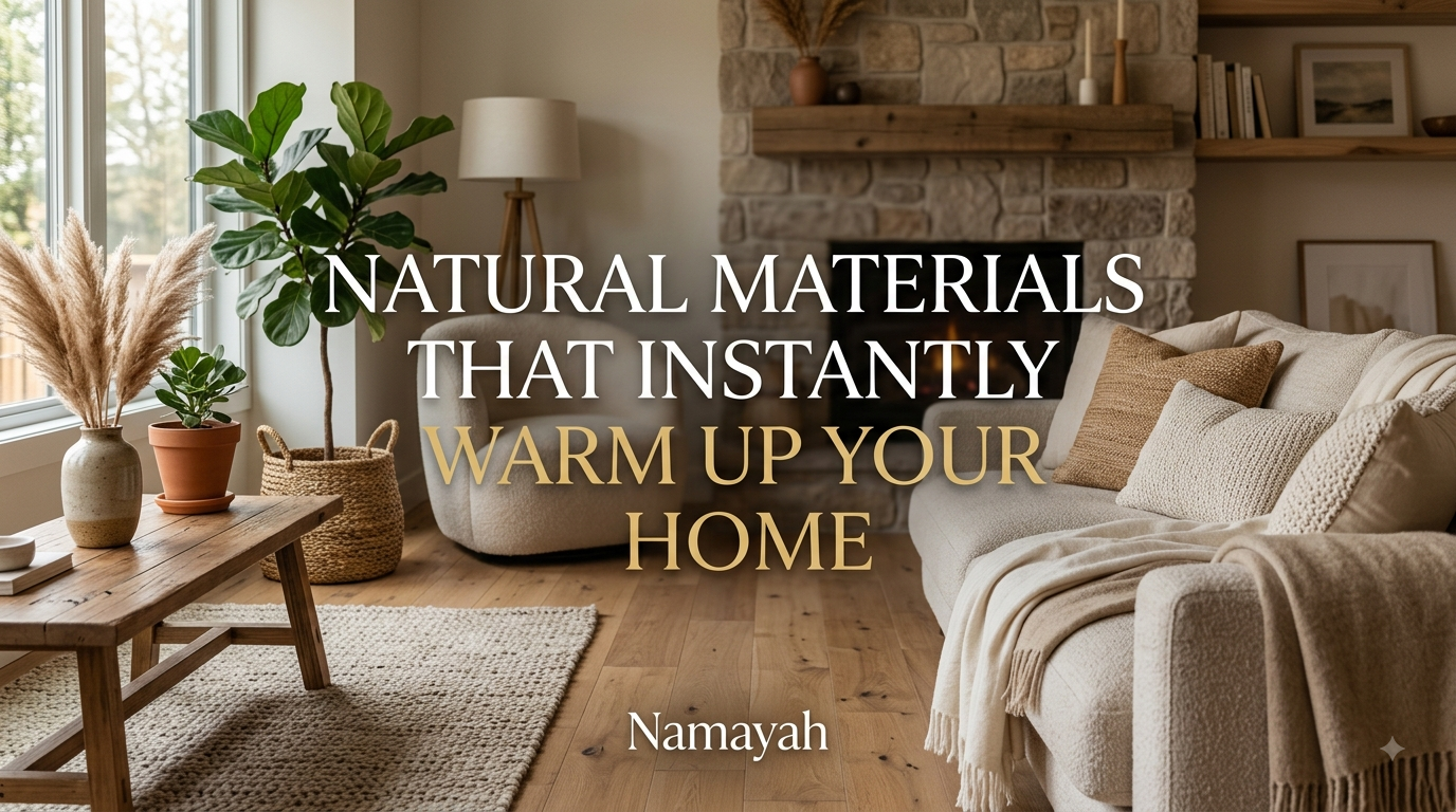 Natural Materials That Instantly Warm Up Your Home