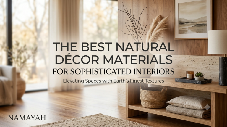 The Best Natural Décor Materials for Sophisticated Interiors