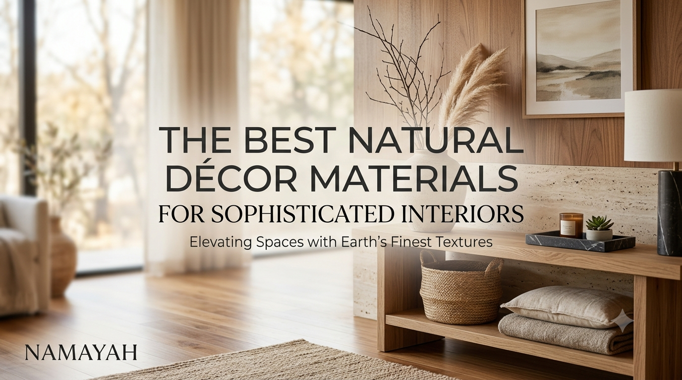 The Best Natural Décor Materials for Sophisticated Interiors