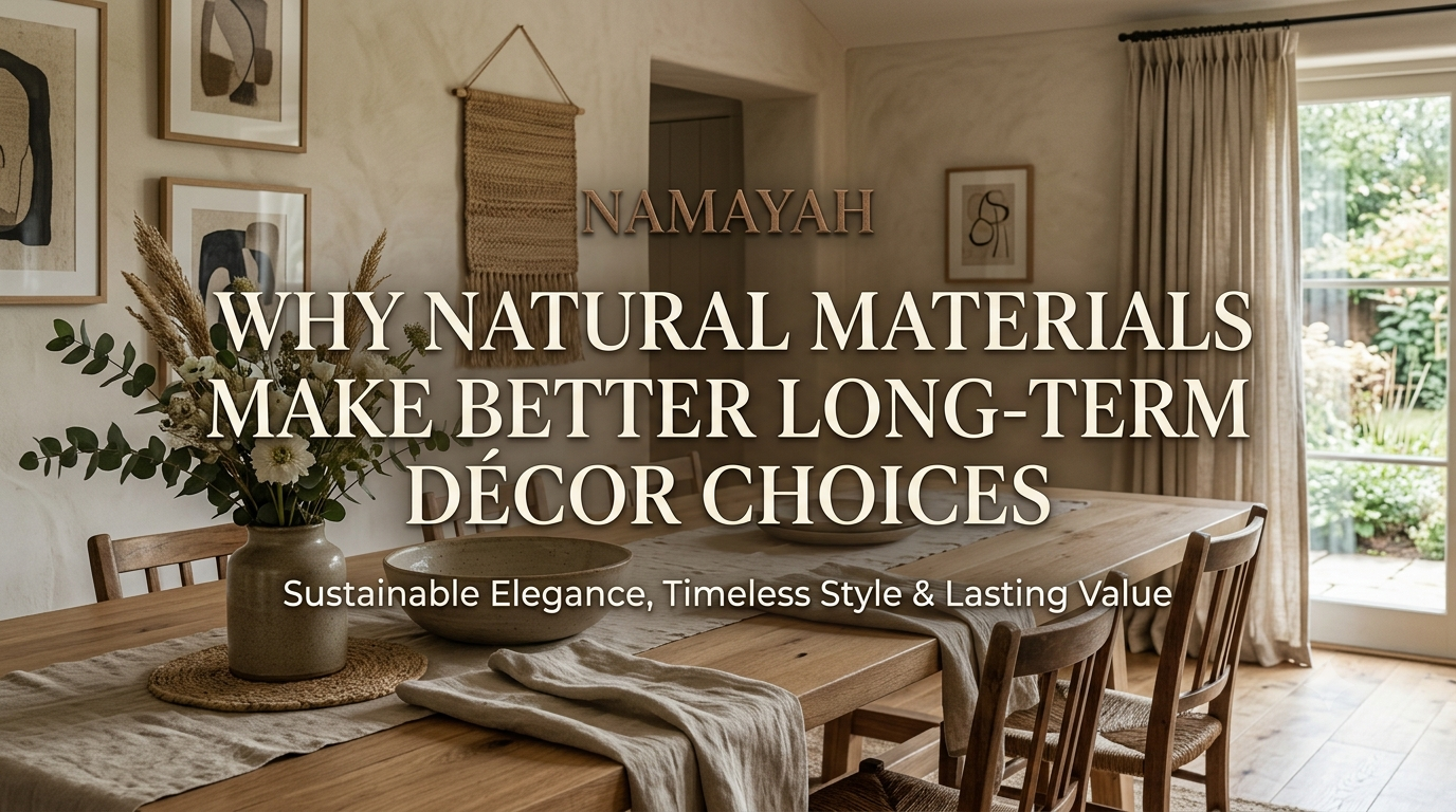 Why Natural Materials Make Better Long-Term Décor Choices