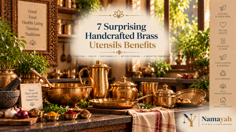 7 Surprising Handcrafted Brass Utensils Benefits