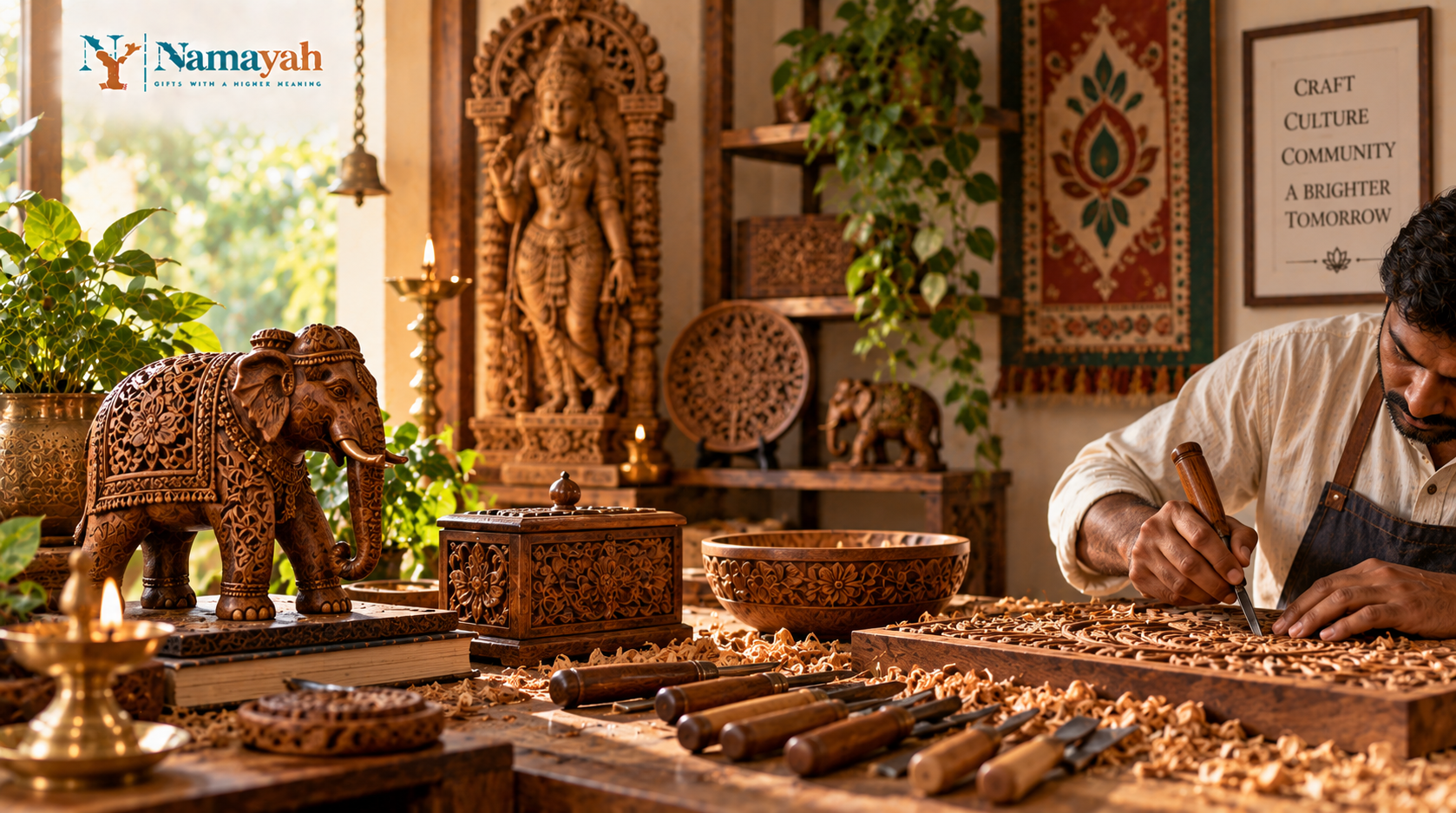 Artisan Wood Carving Significance in Indian Heritage