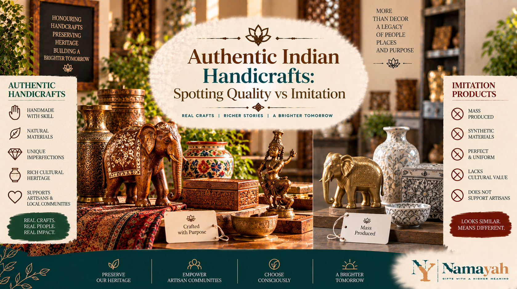 Authentic Indian Handicrafts: Spotting Quality vs Imitation