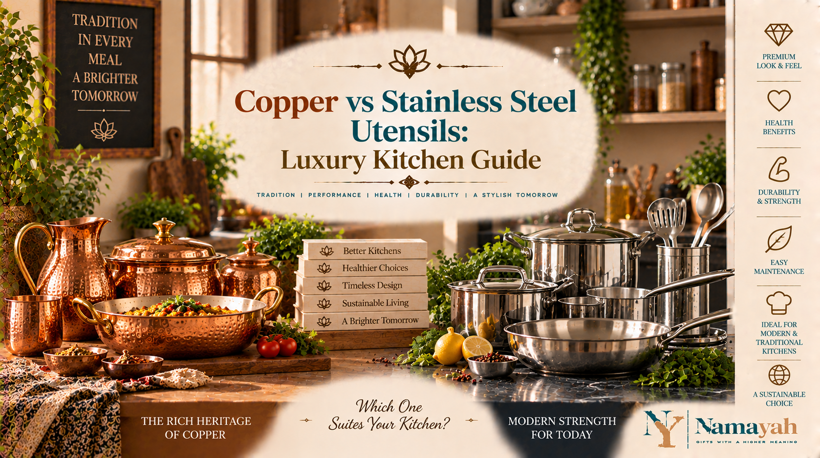 Copper vs Stainless Steel Utensils: Luxury Kitchen Guide