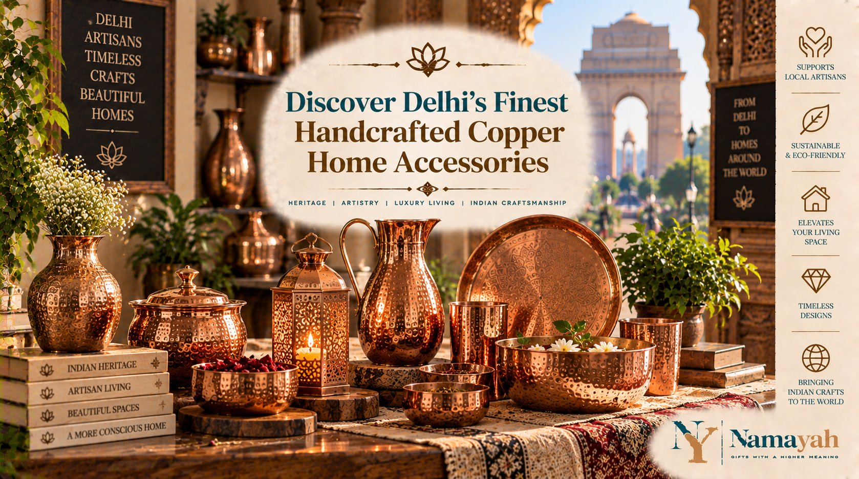 Discover Delhi’s Finest Handcrafted Copper Home Accessories