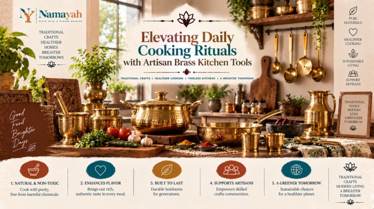 Elevating Daily Cooking Rituals with Artisan Brass Kitchen Tools