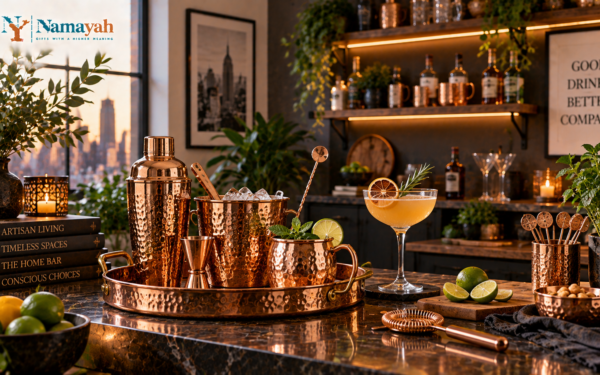 Elevating Your Home Bar with Premium Copper Barware Essentia