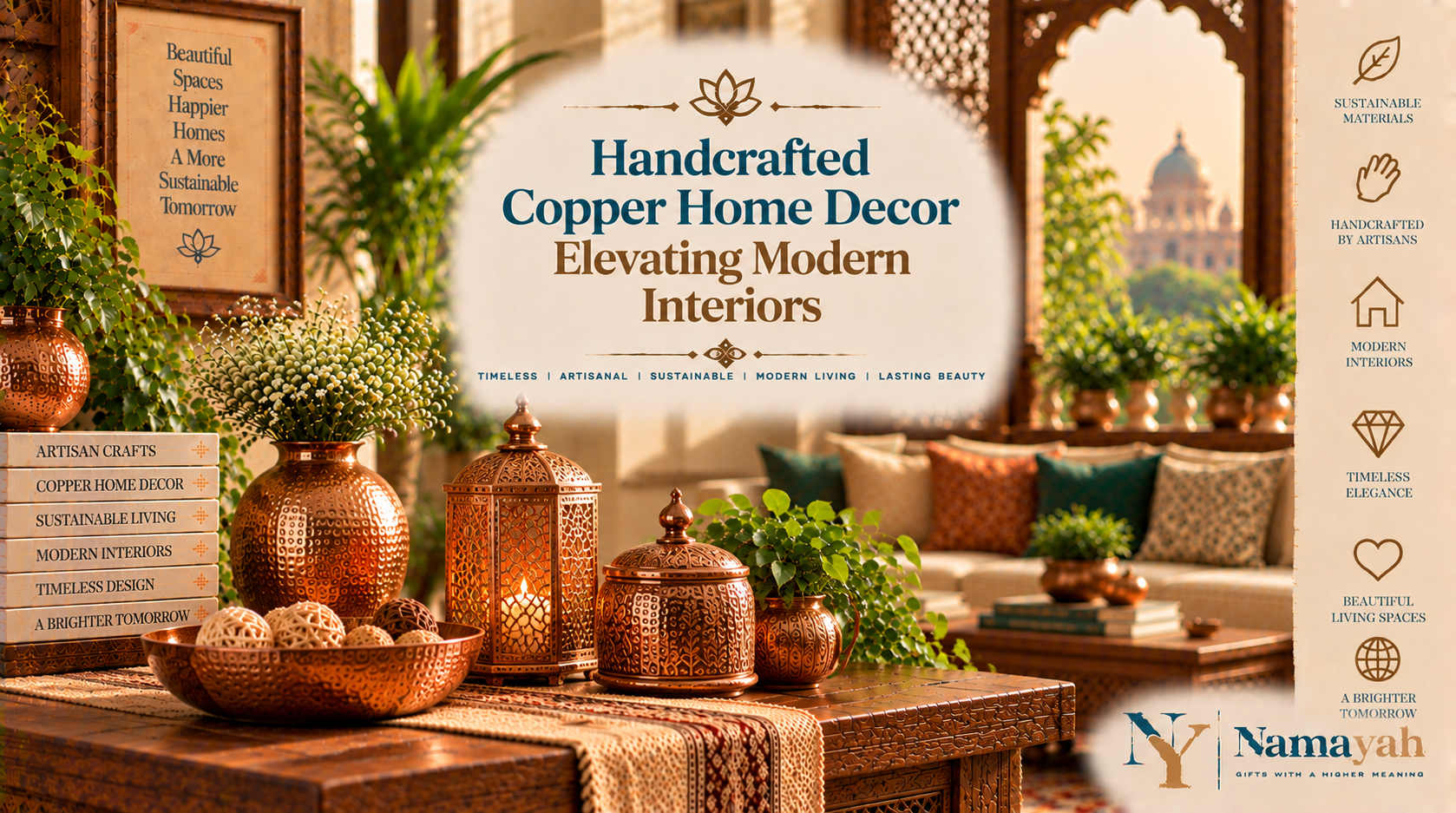 Handcrafted Copper Home Decor: Elevating Modern Interiors