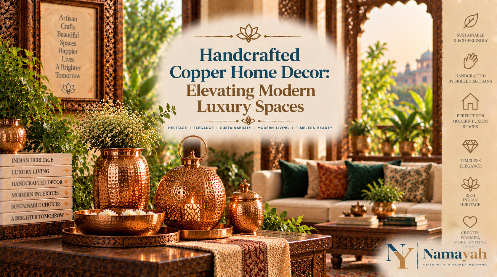 Handcrafted Copper Home Decor: Elevating Modern Luxury Spaces