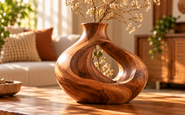 Handcrafted Wood Decor Bring Warmth and Elegance Home