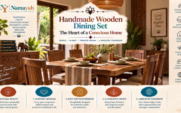 Handmade Wooden Dining Set The Heart of a Conscious Home