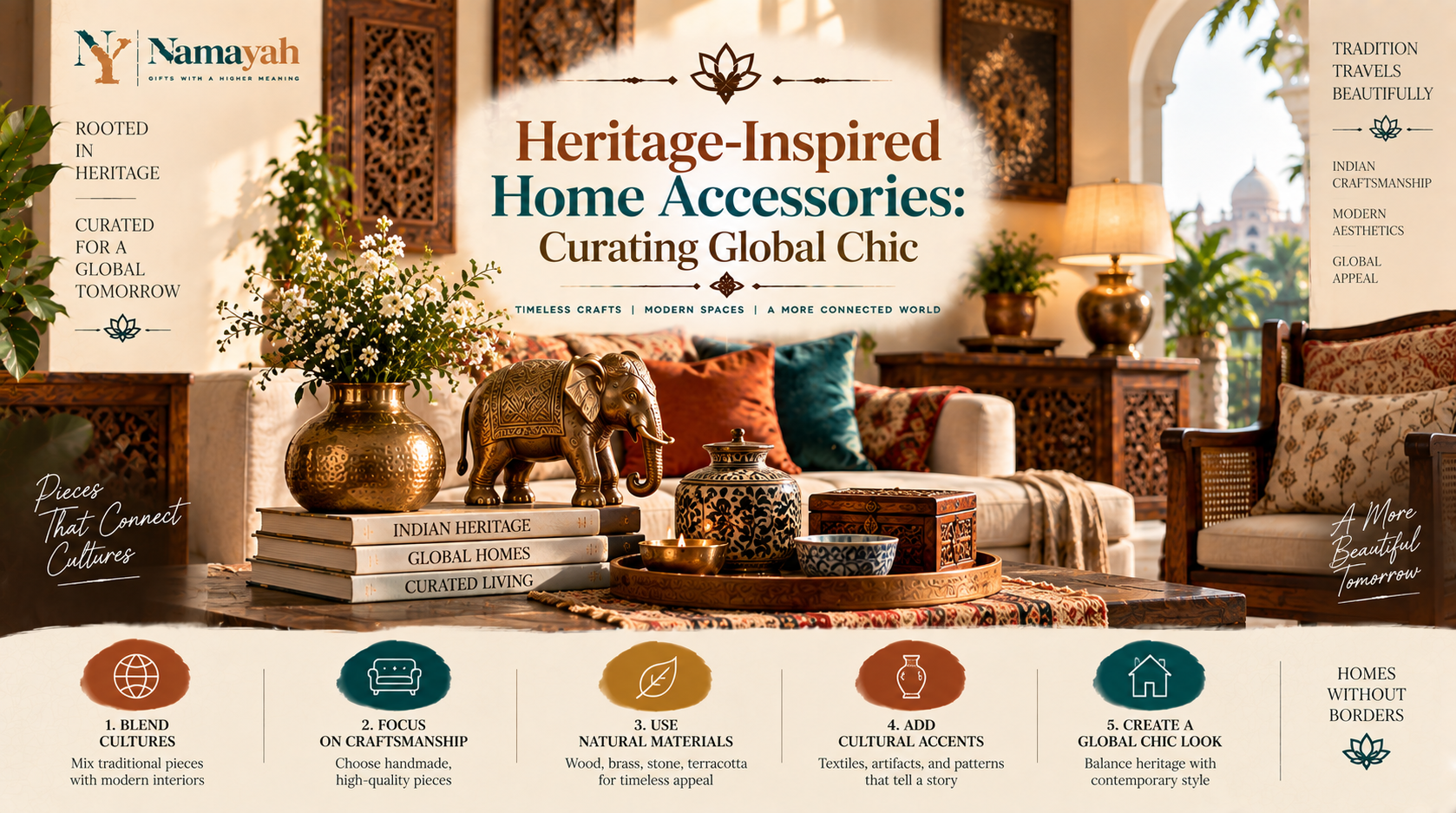 Heritage-Inspired Home Accessories: Curating Global Chic