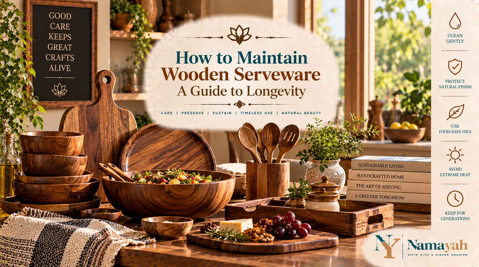How to Maintain Wooden Serveware: A Guide to Longevity