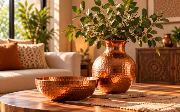How to Style Handcrafted Copper Pieces at Home