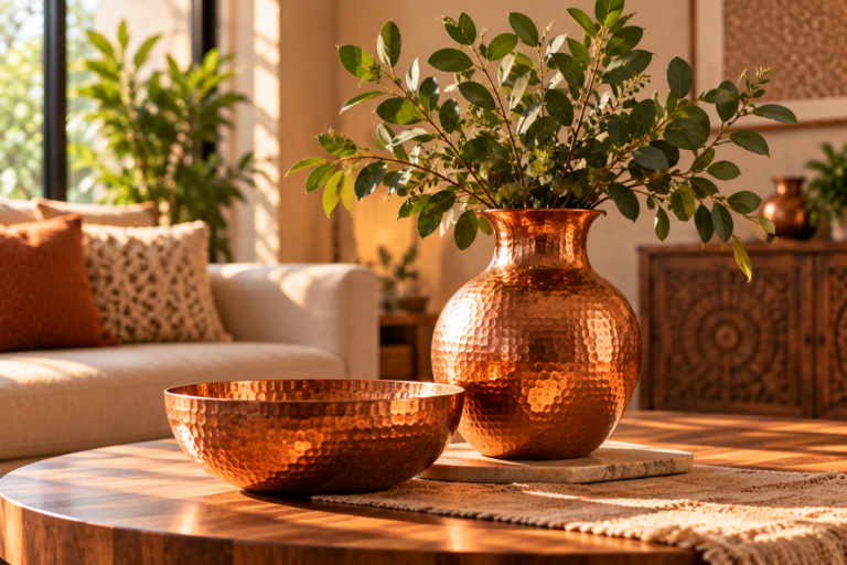 How to Style Handcrafted Copper Pieces at Home