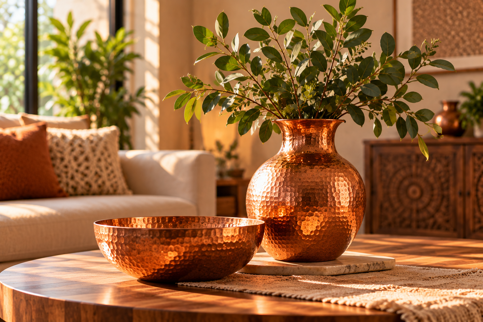 How to Style Handcrafted Copper Pieces at Home