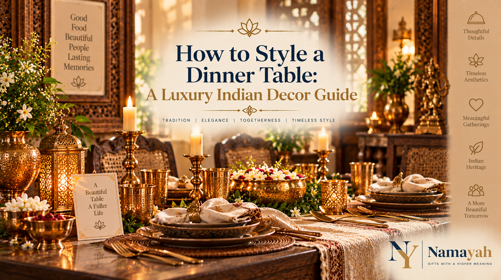 How to Style a Dinner Table: A Luxury Indian Decor Guide