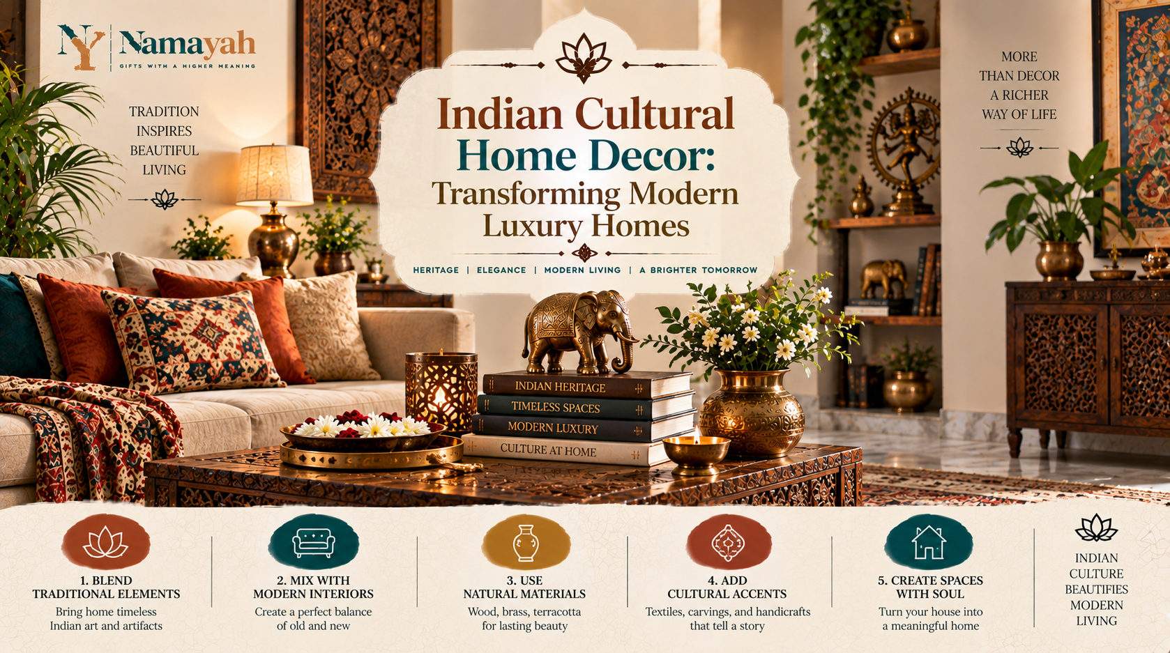 Indian Cultural Home Decor: Transforming Modern Luxury Homes
