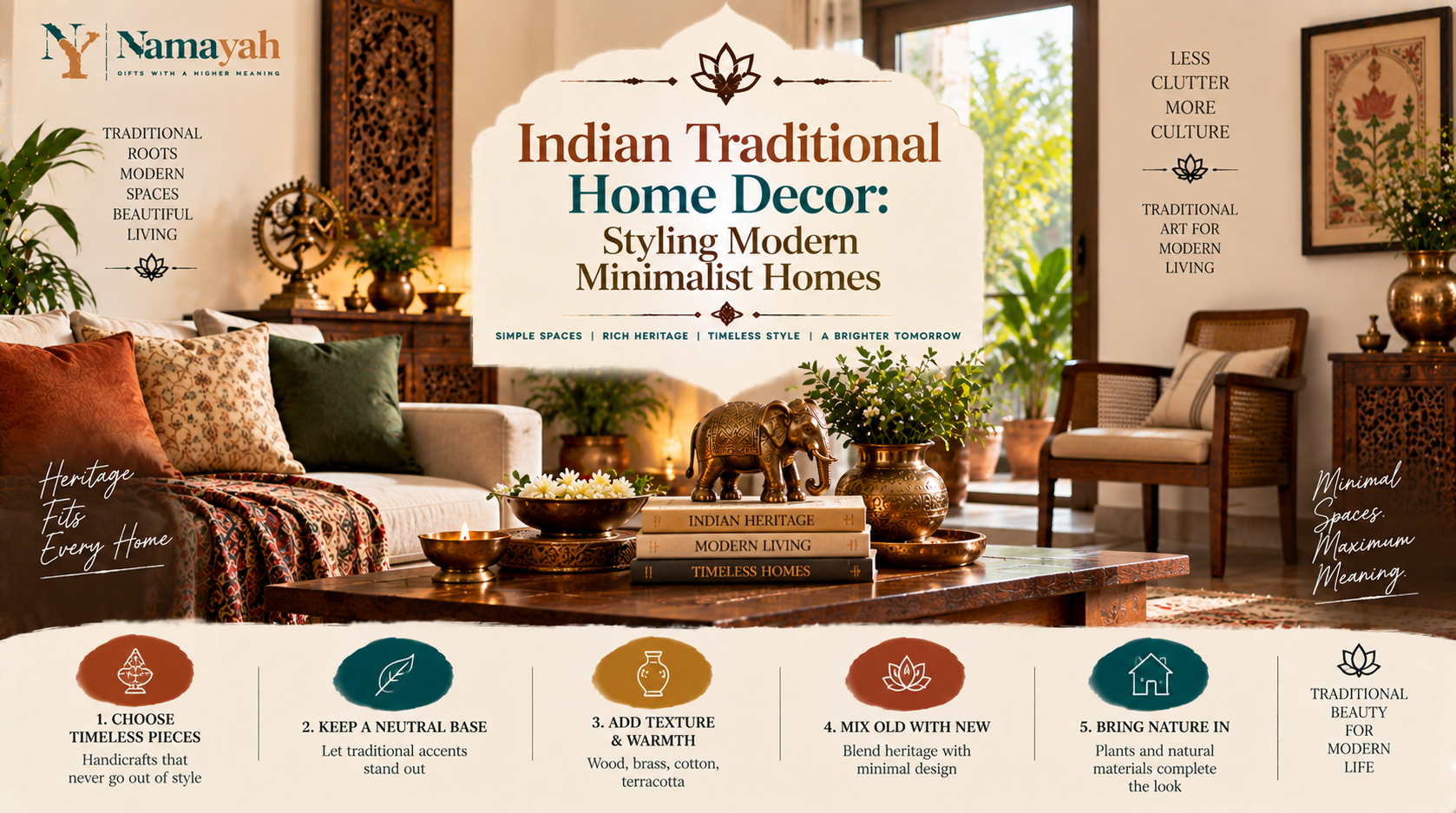 Indian Traditional Home Decor: Styling Modern Minimalist Homes