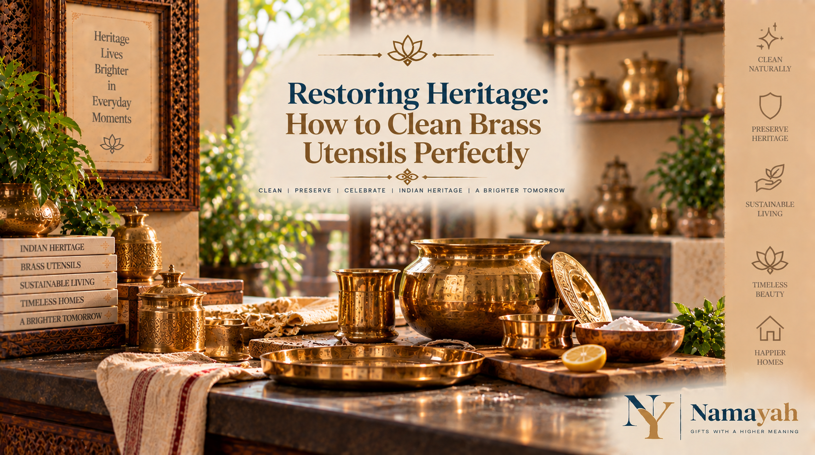Restoring Heritage: How to Clean Brass Utensils Perfectly