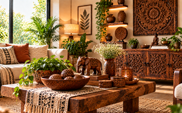 Styling Artisanal Wooden Decor for a Timeless Home